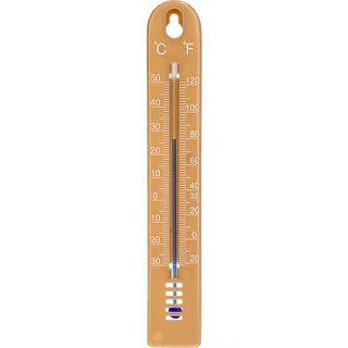 Univerzální teploměr (-30 až +50°C), 17 cm, světle hnědý