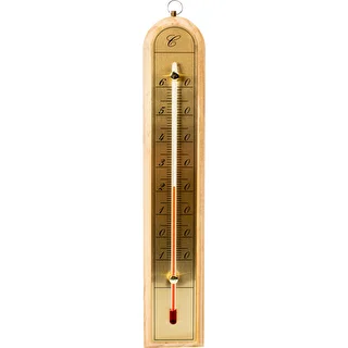 Pokojový teploměr se zlatou stupnicí (-10°C do +60°C) 28cm mix