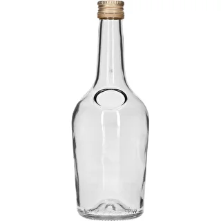 Láhev GLORIA 0,5 l, se zlatým uzávěrem fi 28, 1 ks