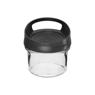 Skleněná nádoba 235 ml, s víčkem k zavěšení