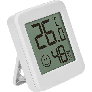 Elektronický teploměr s indikátorem komfortu, bílý