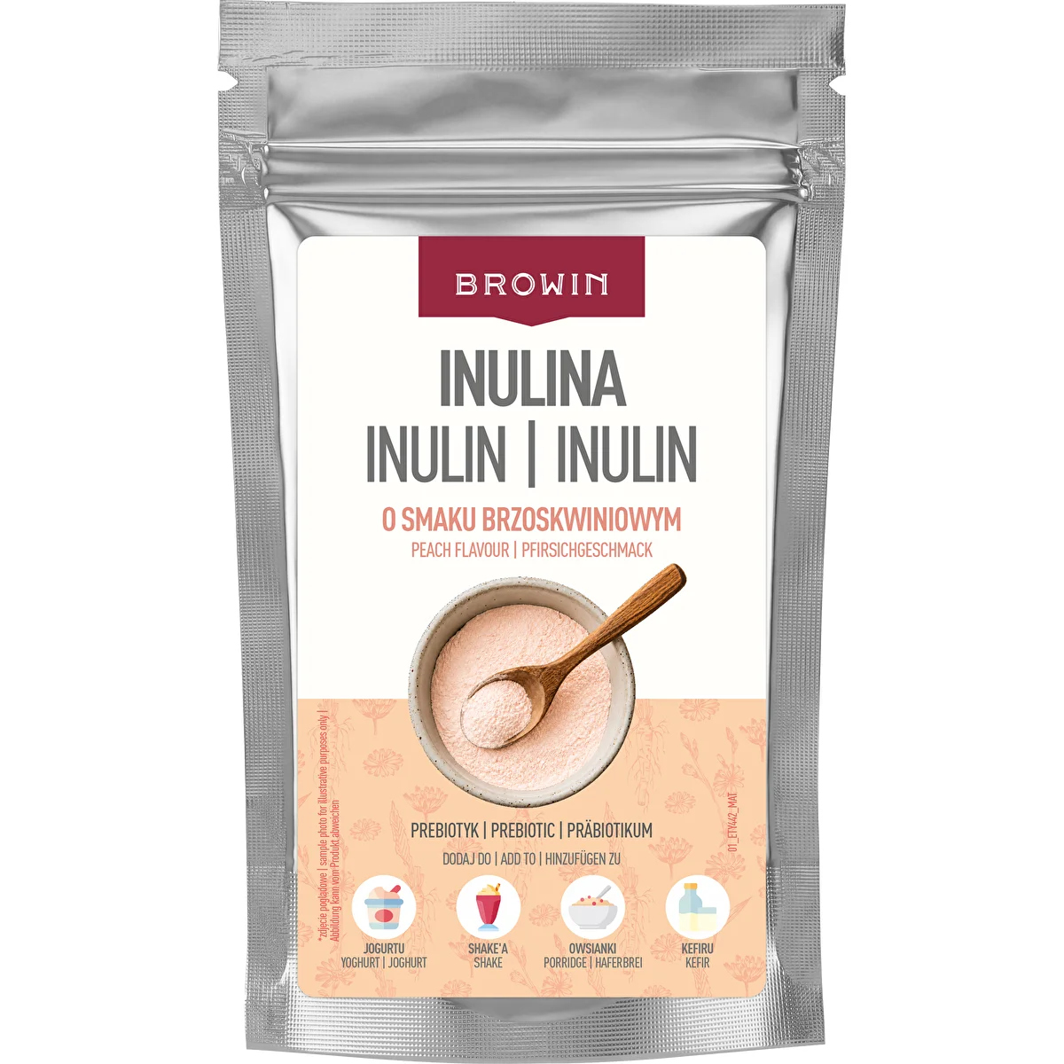 Inulin s broskvovou příchutí, 100 g