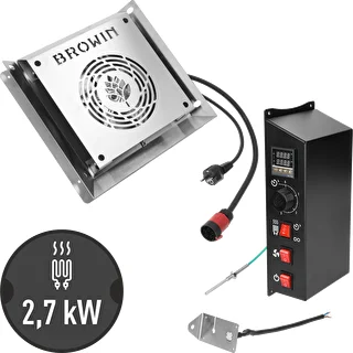 Sada modulů s digitálním termostatem - dragON 2,7 kW, pro zahradní udírny