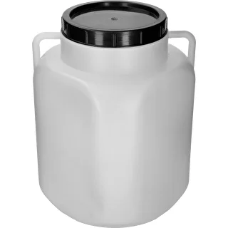Čtvercový sud na 50 L, bílý, s úchyty 50 L