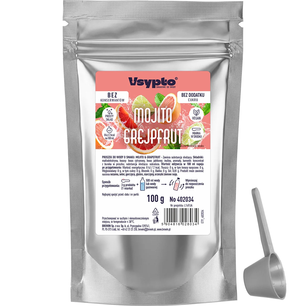 VSYPTO s příchutí Mojito Grapefruit, 100 g