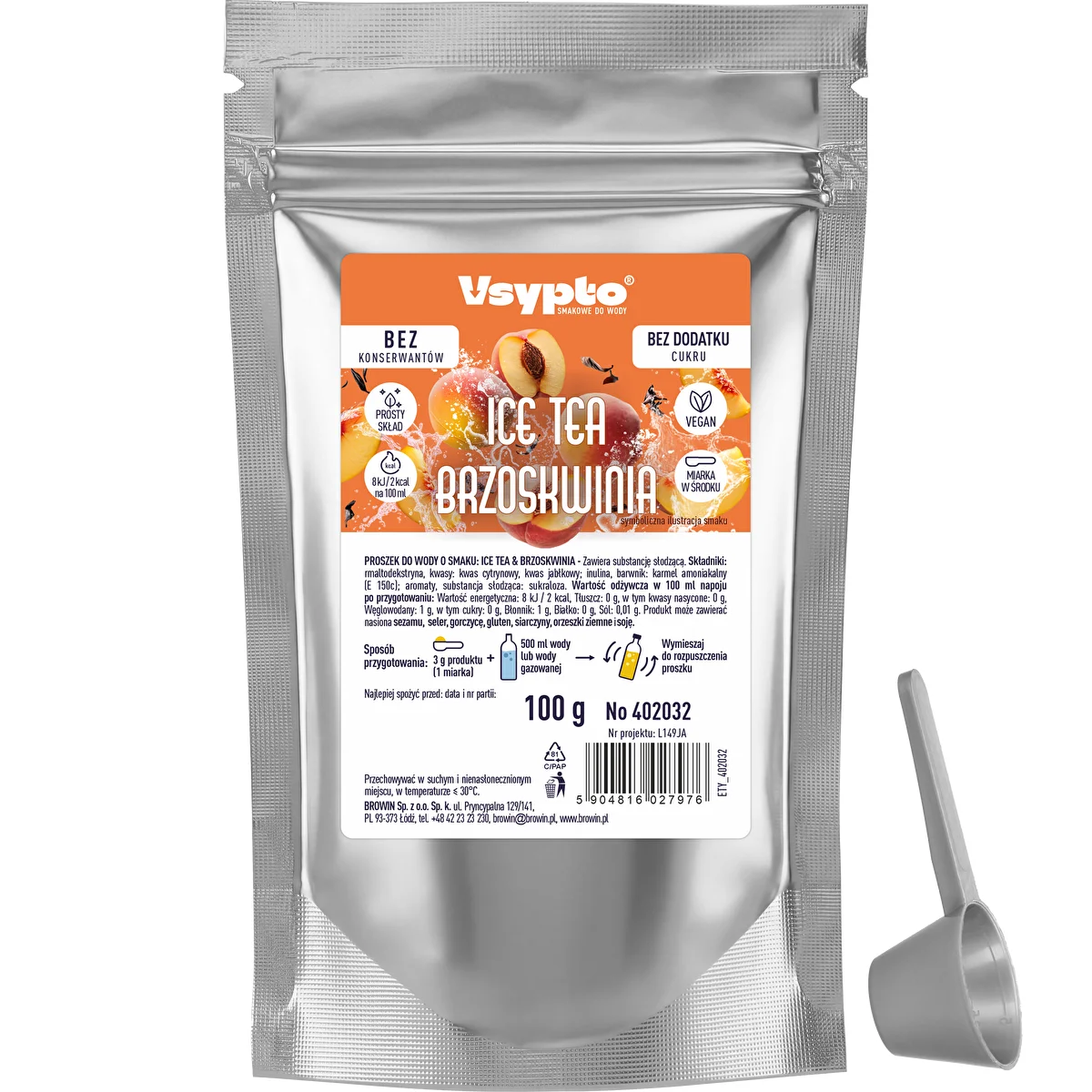 VSYPTO s příchutí Ice Tea Broskev, 100 g