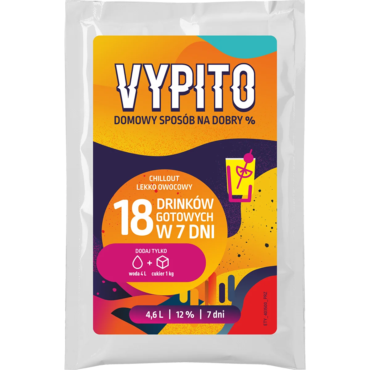 VYPITO 12%, sáček na 18 drinků - Chillout lehce ovocný, 126 g
