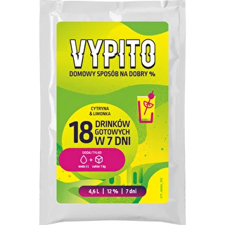 VYPITO 12%, sáček na 18 drinků - Citron & limetka, 126 g