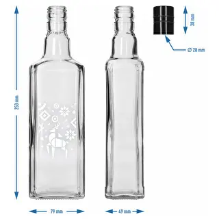 Láhev Tynktura, 500 ml s uzávěrem – Vánoční sob – photo 5