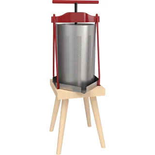 Rámový lis na ovoce – s kovovým košem, na 10L