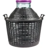 Balón na víno 15 L se širokým hrdlem v plastovém koši - 6 