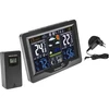 Meteorologická stanice RCC, DCF – elektronická, podsvícená, bezdrátová, senzor, černá - 4 