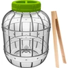 Nerozbitná, multifunkční nádoba na nakládání + kleště, 5L ['nakládané okurky', ' nakládaný květák', ' nakládaná řepa', ' řepný kvásek', ' plastová nádoba', ' plastová sklenice', ' domácí nakládané výrobky', ' nádoba 5L', ' nádoba s certifikátem pro nakládání', ' kleště na okurky', ' nádoba s kleštěmi']