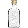 Placatka 200 ml se šroubovacím uzávěrem a potiskem „Ovoce”, vzor 2 ['láhev 0', '2 l', ' láhev na alkohol', ' láhev s potiskem', ' likér', ' placatka', ' placatka na ovocný likér', ' láhev na ovocný likér', ' lahvování alkoholu', ' placatka se zlatým víčkem', ' ozdobné láhve na alkohol', ' stylové láhve na svatbu', ' malé ozdobné láhve', ' ozdobná láhev se šroubovacím uzávěrem', ' láhev 200 ml', ' prémiová láhev']