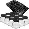 Sada 12 x sklenice 120ml + 30 etiket na označení koření ['nálepky na koření', ' etikety na sklenice', ' etikety na nádoby', ' nálepky na nádoby s kořením', ' nálepky na bylinky', ' černé nálepky na koření', ' samolepicí etikety na koření', ' nálepky na sklenice', ' sklenice', ' malé sklenice', ' sklenička', ' skleněná sklenice', ' skleněné sklenice', ' sklenice s víčkem', ' sklenice na koření', ' sklenice na bylinky', ' sklenice 120ml']