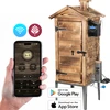 Udírna s Wi-Fi, 200 l - dragON WOOD 100IQ s elektrickým topným modulem a řídicí jednotkou, z opalovaného dřeva - 8 