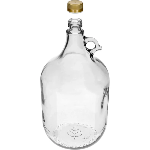 4 x Dama 5L s korkem a kvasnou trubičkou a uzávěrem - 3