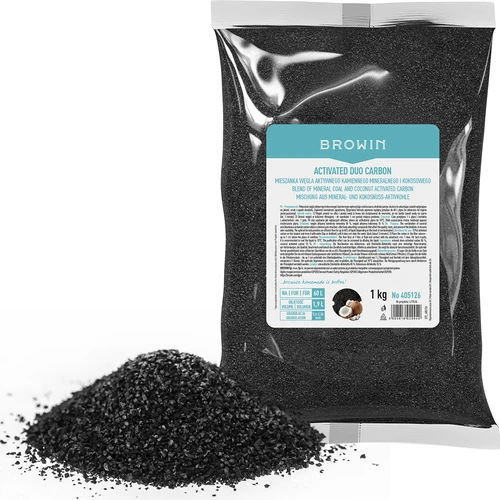 Activated Duo Carbon – směs aktivního minerálního (kamenného) a kokosového uhlí, 1 kg, na 60 l - 2