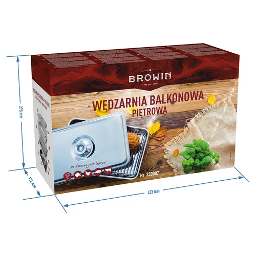 Balkonová udírna s nastavitelnou kapacitou - 7