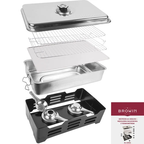 Balkonová udírna s teploměrem - 3