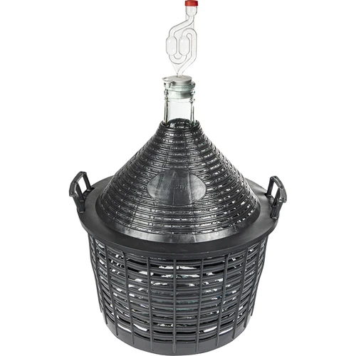 Balón na víno 20 L v plastovém koši - 3