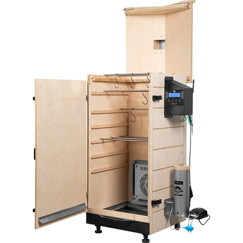 Bezrámečná udírna dragON PLYWOOD NATURE s Wi-Fi ovladačem, 200L - 3