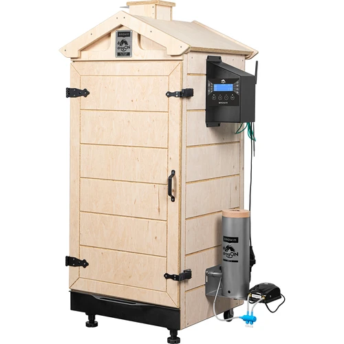 Bezrámová udírna dragON PLYWOOD NATURE s řídicí jednotkou Wi-Fi, 200L - 2