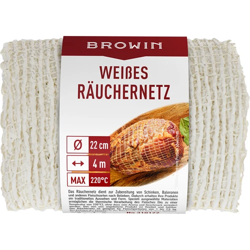 Bílá uzenářská síť 22 cm x 4 m do 220°C - 3