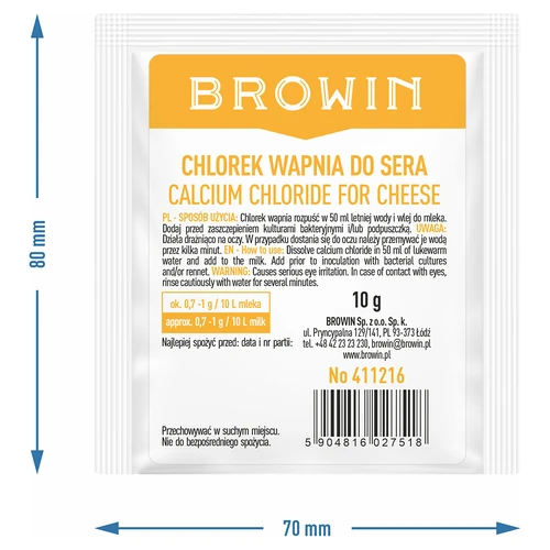 Chlorid vápenatý pro sýr, 10 g - 11