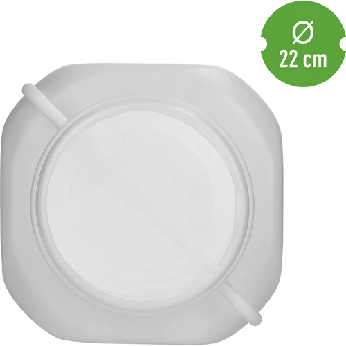 Čtvercový sud na 50 L, bílý, s úchyty 50 L - 5