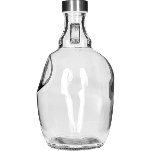 Dáma Demižon 1,5 L, s kovovým uzávěrem fi 43 mm a držadlem - 2