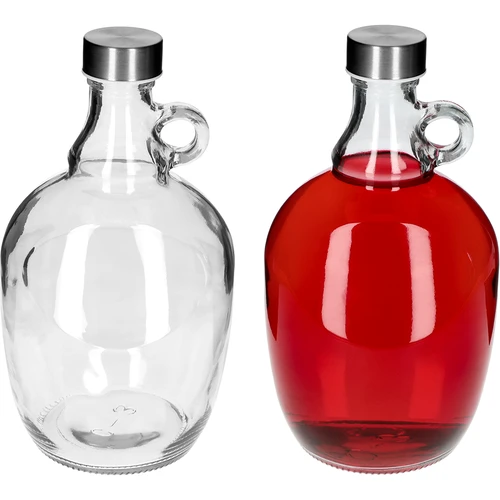 Dáma Demižon 1,5 L, s kovovým uzávěrem fi 43 mm a držadlem - 4