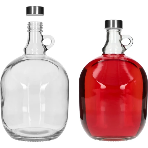 Dáma Demižon 3 L, s kovovým uzávěrem fi 43 mm a držadlem - 3