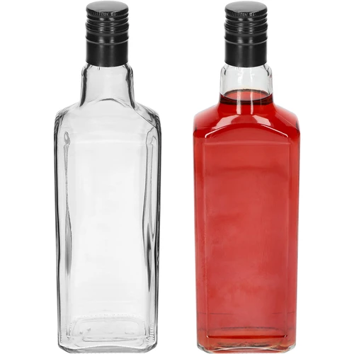 Dekorativní láhev TYNKTURA 0,5 l s dlouhým černým šroubovacím uzávěrem, průměr 28 mm, 1 ks - 3