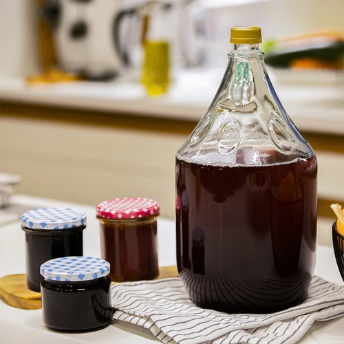 Demižon 5 L Dama s uzávěrem - bez košíku - 5