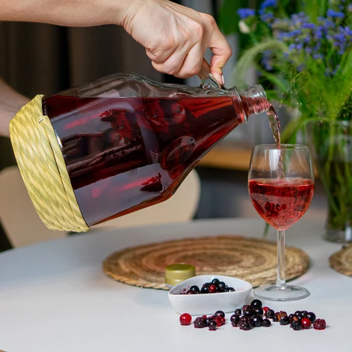 Demižon Dama 3 l v opletu, se šroubovacím uzávěrem - 5