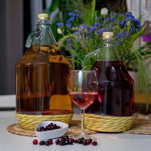 Demižon Dama 3 l v opletu, se šroubovacím uzávěrem - 4