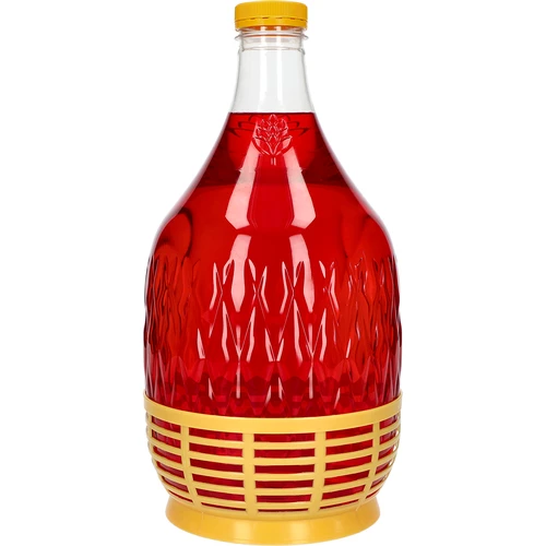 Demižon Dama 5 L PET, s uzávěrem a košíkem - 2