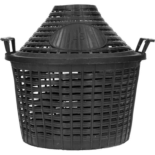 Demižon na víno 5L v plastovém koši - 5