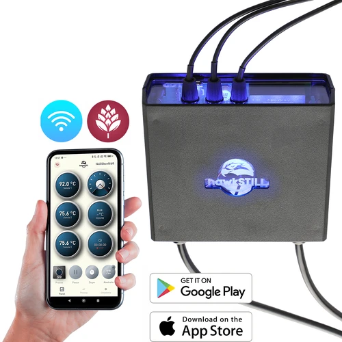 Destilační teploměr hawkSTILL Wi-Fi s funkcí zapínání a vypínání topného tělesa