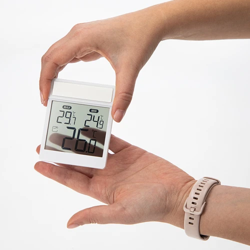 Digitální venkovní teploměr na okno, samolepicí, značky Soens - 5