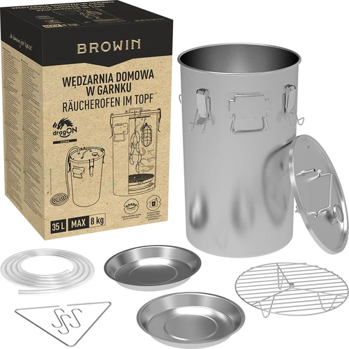 Domácí udírna v hrnci, 35 L, na plynový sporák - 7