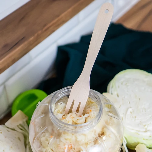 Dřevěná vidlice na zelí 25 cm - 3