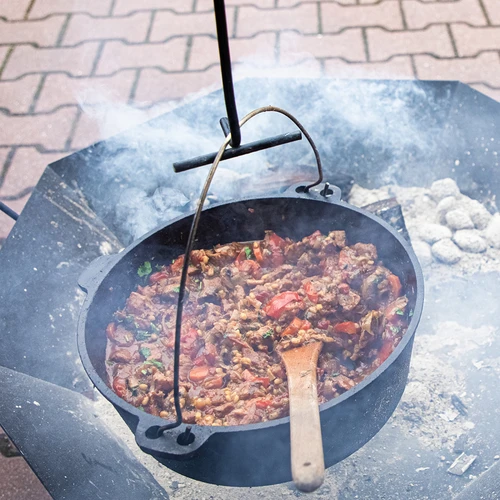 Držák/pohrabáč na poklici hrnce nebo litinového kotlíku - 7