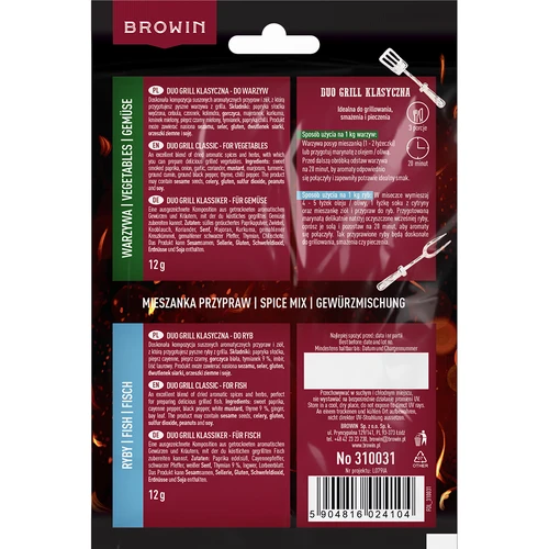 Duo Grill Klasická na ryby a zeleninu - směs koření 2 v 1, 2 x 12 g - 2