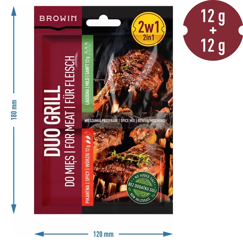 Duo Grill na maso, směs koření 2 v 1, 2 x 12 g - 4
