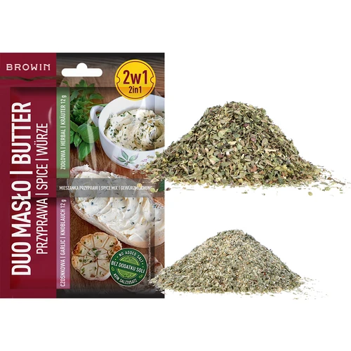 Duo Máslo - česnekové a bylinkové koření 2 v 1, 2 x 12g - 3