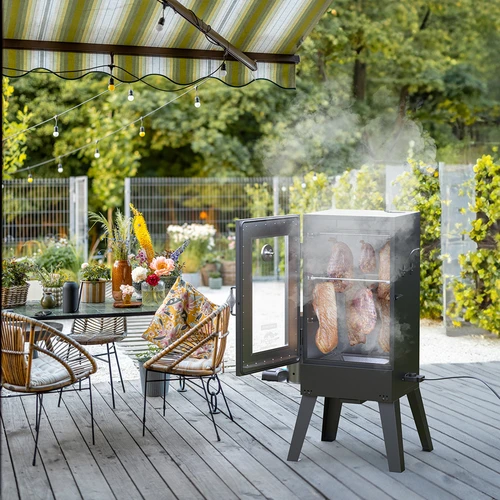 Elektrická udírna dragON E101 s generátorem kouře, 70 L - 13