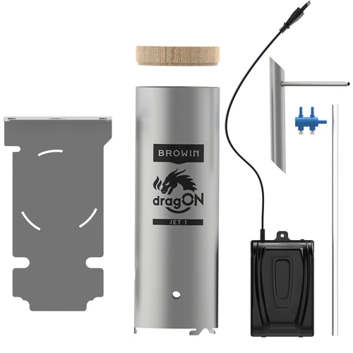 Elektrická udírna dragON PLYWOOD NATURE 100E s elektrickým topným modulem a ovladačem - 12