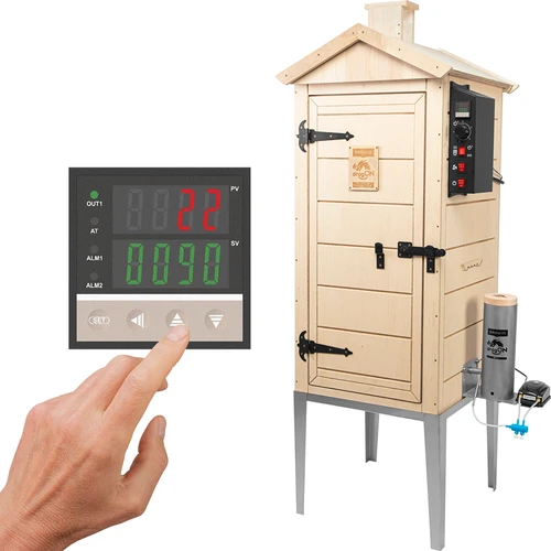 Elektrická udírna dragON PLYWOOD NATURE 100E s elektrickým topným modulem a řídicí jednotkou